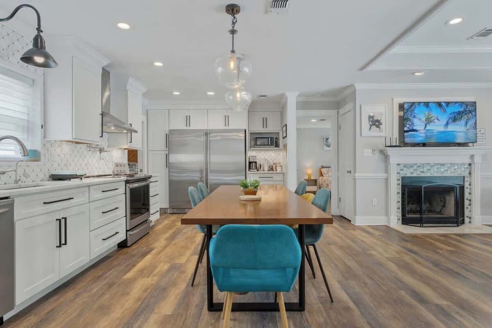 West Elm dinner table for 8. 