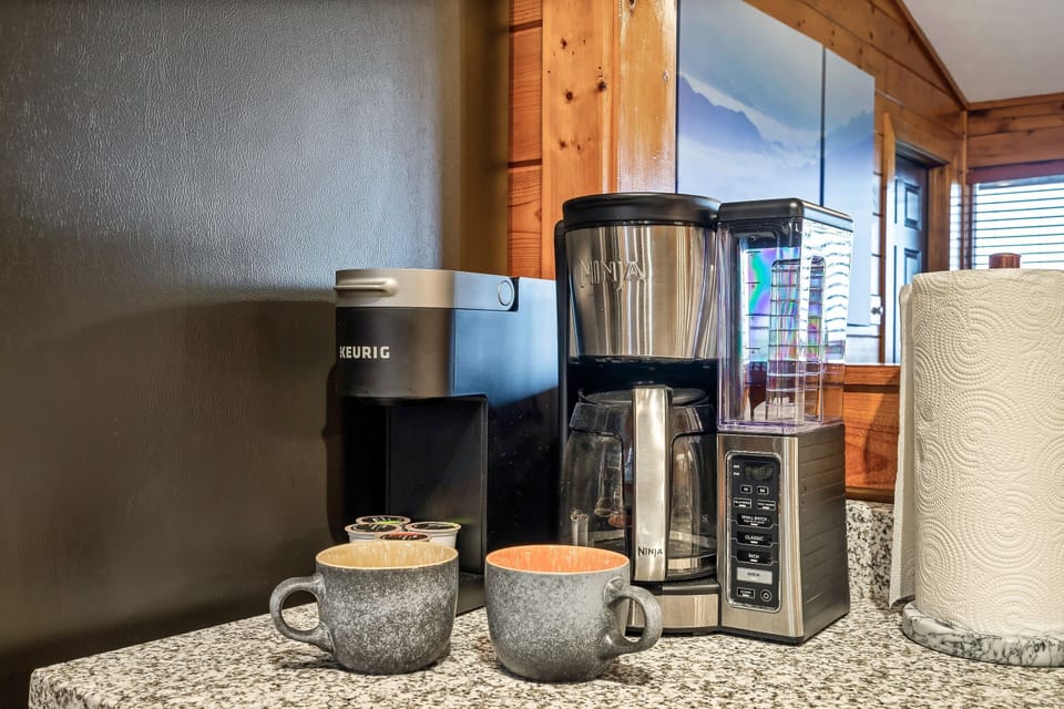Keurig and drip coffee maker