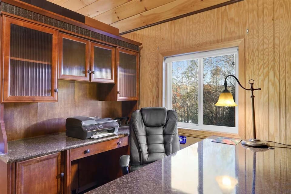 Study area with desk with great outside view