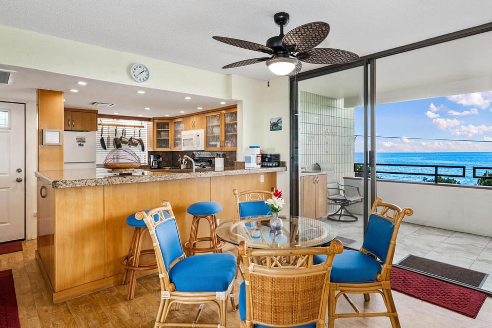 Ocean views from the dining area 