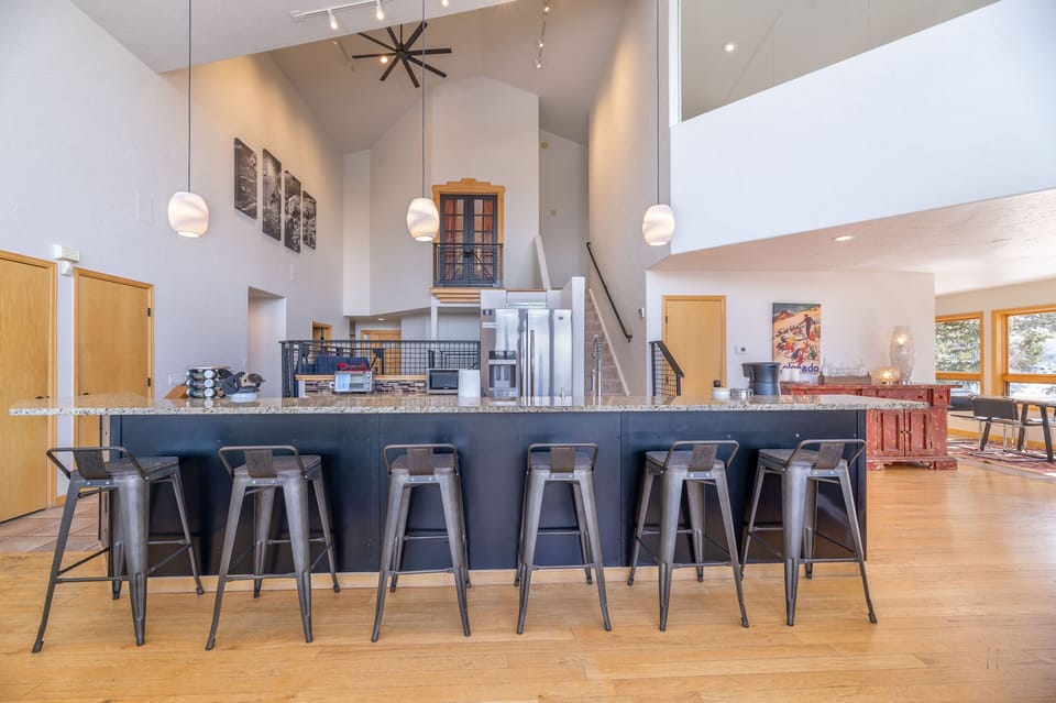 bar seating off the kitchen