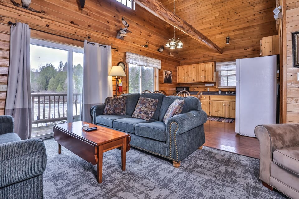 Grab and blanket and get cozy of this comfy sofa