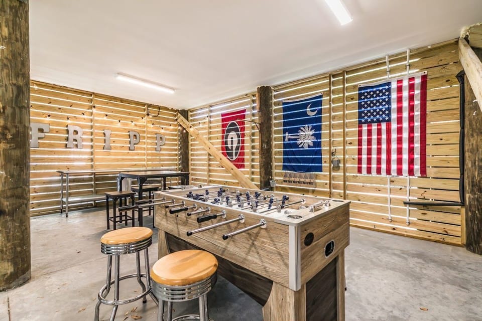 FUN games under house in 1,500 sq ft of covered space