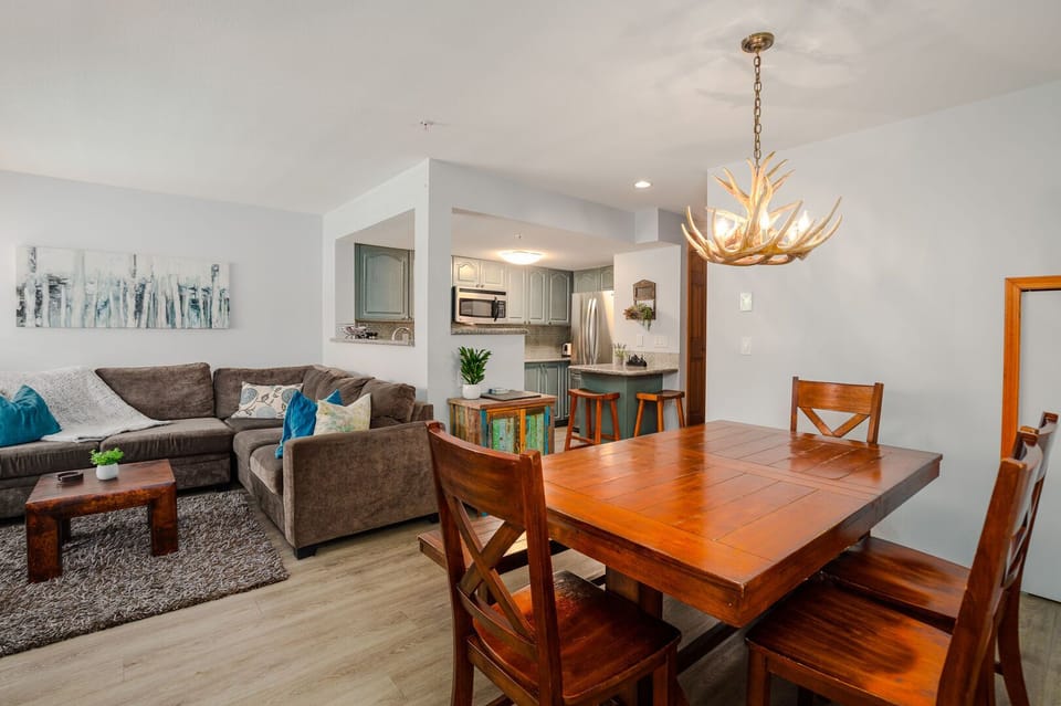 Share meals and memories at the spacious dining table.