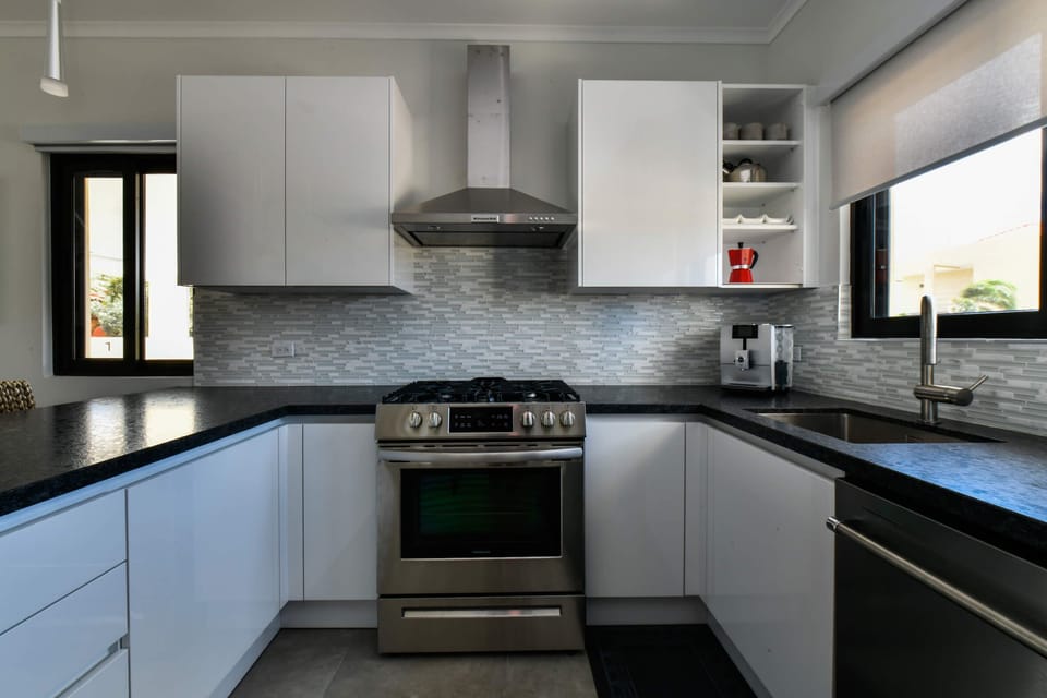 Fully-equipped modern kitchen