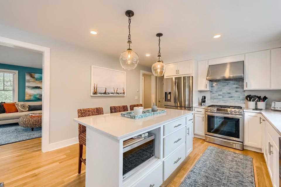 All stainless steel appliances