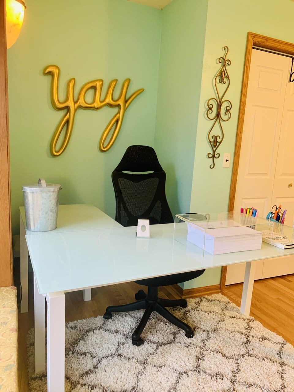 Desk for remote work + printer
