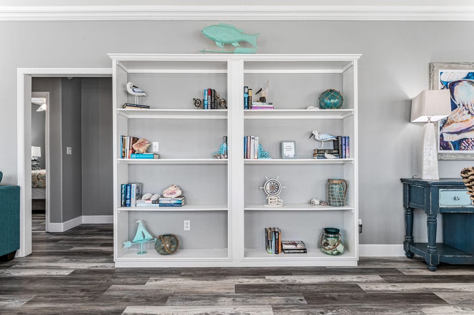 Enjoy the decors and feel free to read a book or two.  