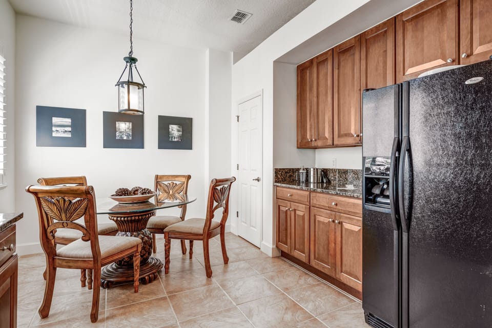 The breakfast nook by the window is a great place to sip your morning coffee.
Brew up your morning cup of coffee in the Keurig or Drip Coffee Maker to sip while you watch the sunrise over the Atlantic.