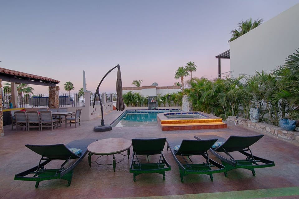 Morning poolside