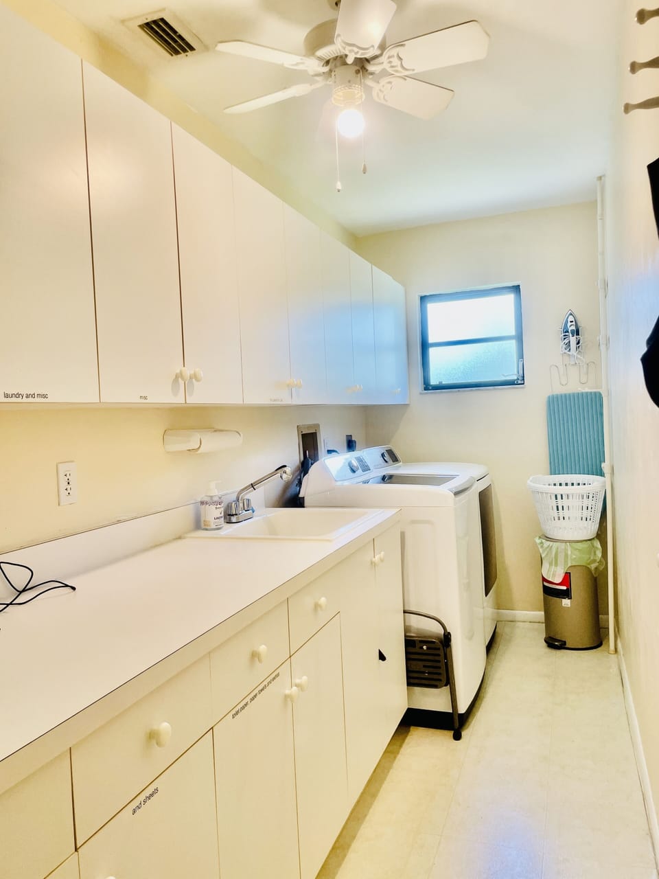 In house laundry room