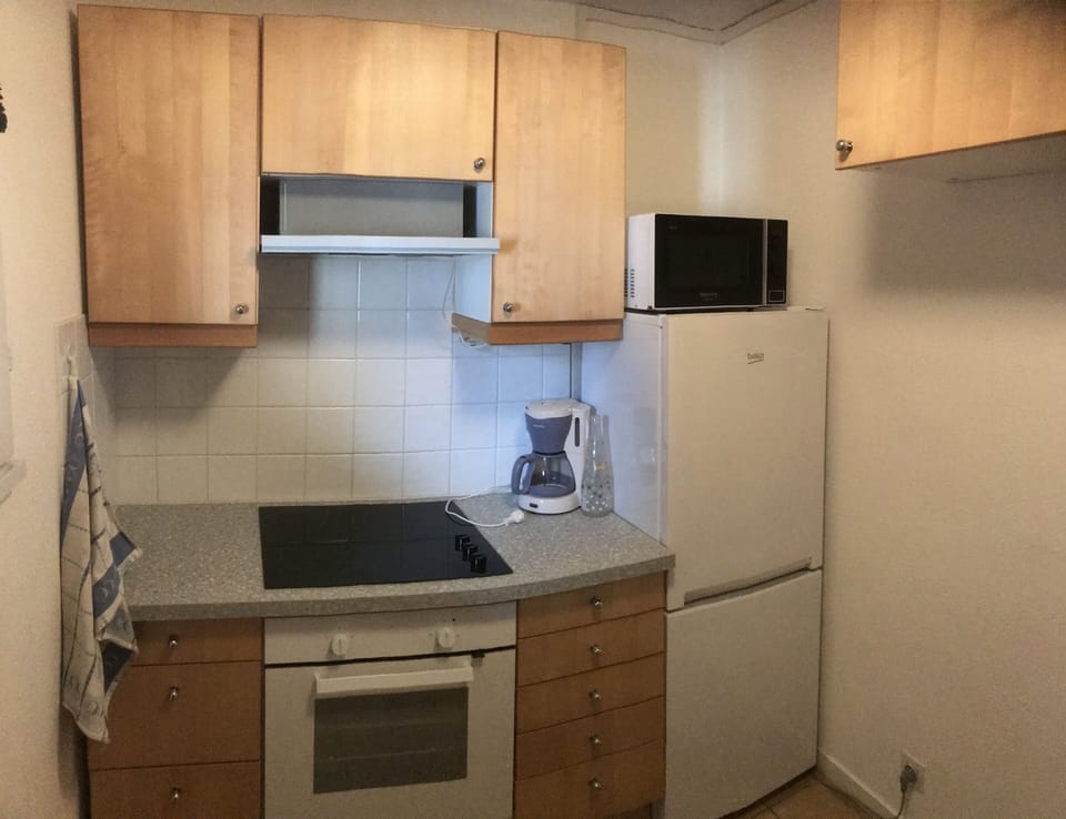 Fridge, micro-wave, oven