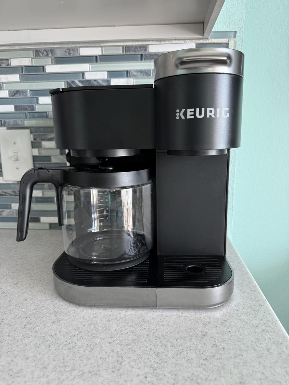 It's a Keurig and a regular coffee maker