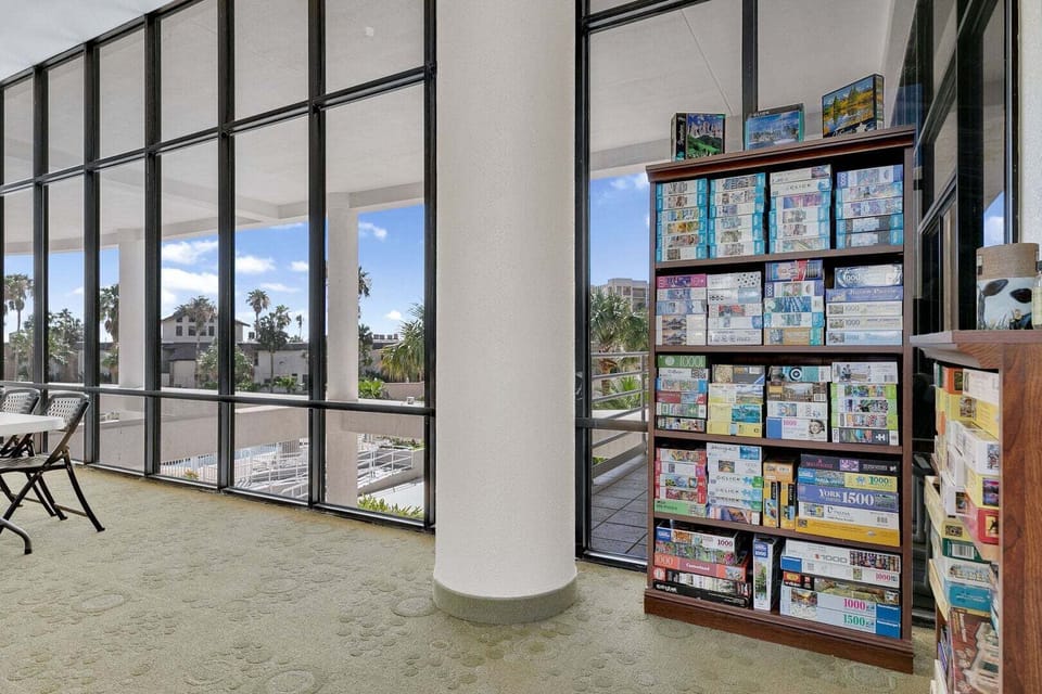 Browse a selection of books and games in the resort library, or enjoy a quiet place to relax.