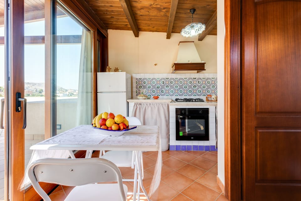 Apartment | Private kitchen | Full-size fridge, microwave, oven, stovetop