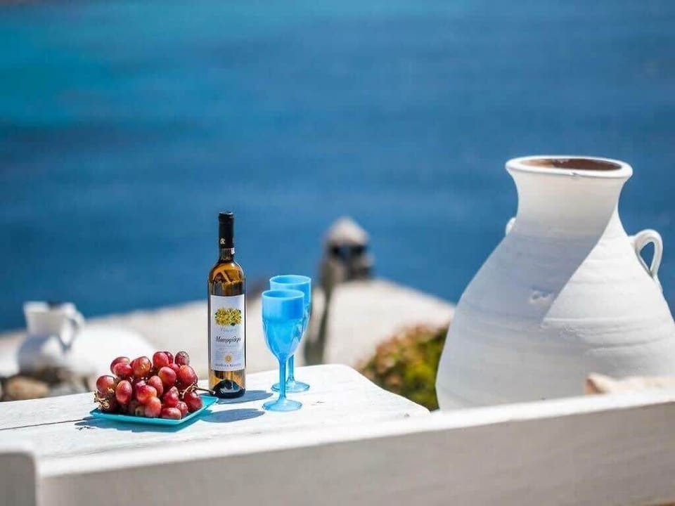 Scenic Outlook from the Villa – Cycladic Minimalism
View across whitewashed architecture and endless sea from the villa's roofline.
