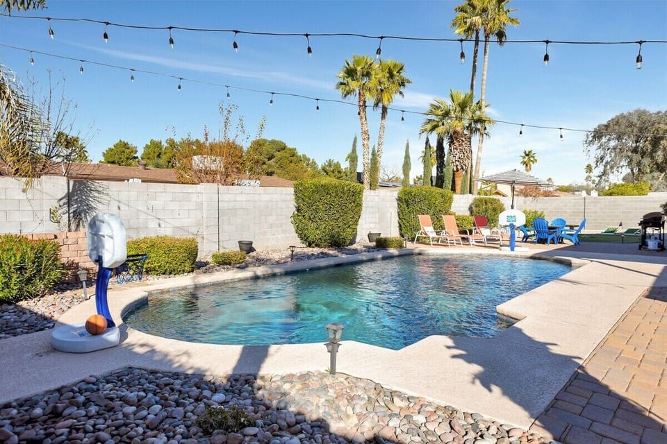 Come relax by this amazing lap pool