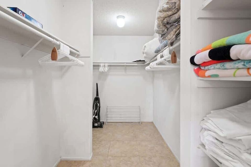 Extra large walk in closet!