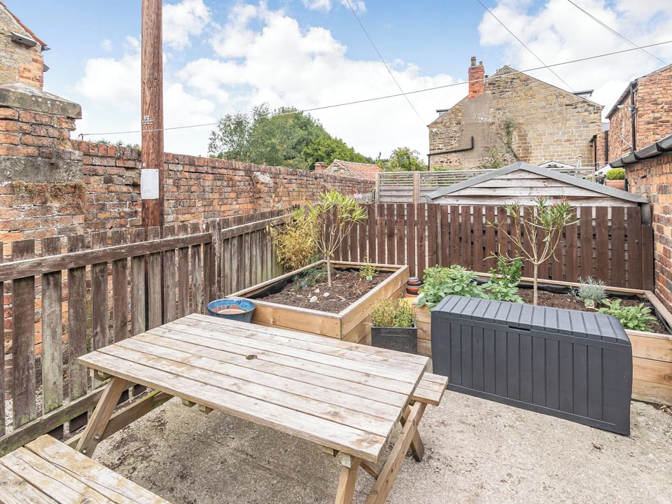 Patio | Little Jack&rsquo;s Cottage, Scalby Village, near Scarborough
