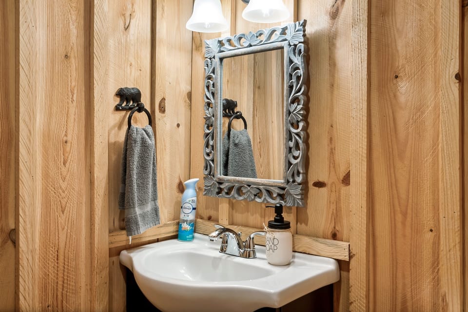 Located on the Lower Level, the Half Bath Provides Extra Convenience & Comfort.