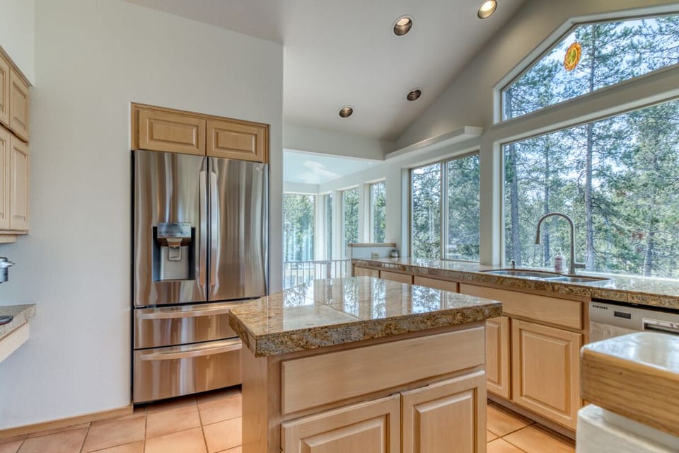 kitchen with sun room/dog room in back 