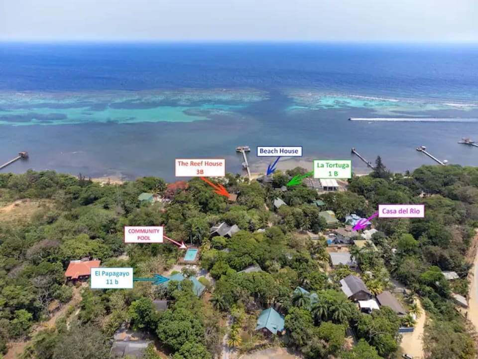 Aerial of all properties in Sundancer area offered by Conrad.
