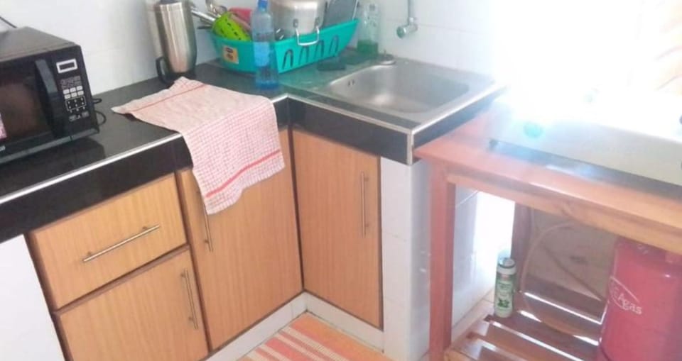 Mini-fridge, microwave