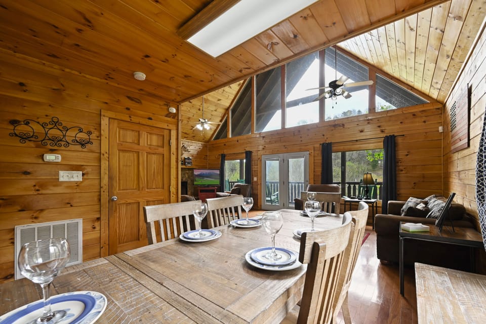 Spacious dining area