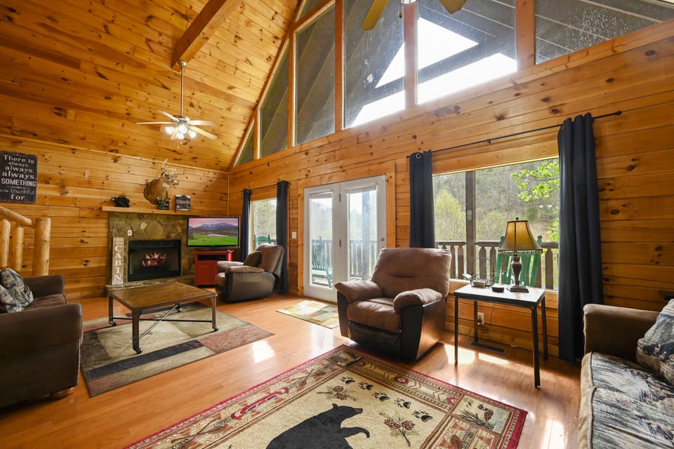 Spacious Main Floor Living Space with 2 Queen Sleeper Sofas