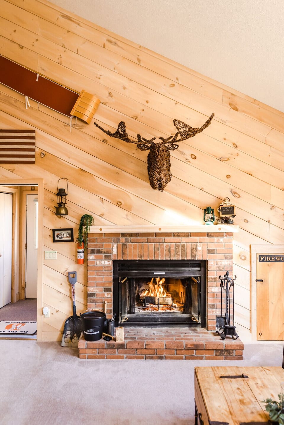 Gather around the crackling fireplace for relaxing nights.