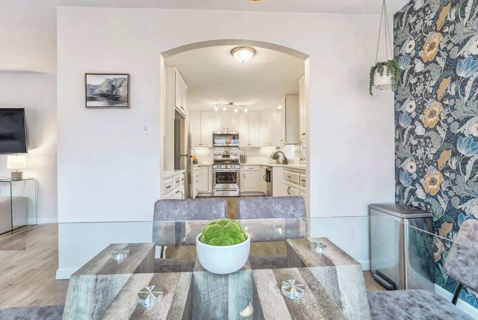 An Effortless Dining Experience: Situated Adjacent to the Kitchen and Living Room, Where Comfort Meets Convenience