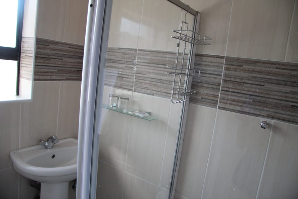 Shower, free toiletries, hair dryer (on request), towels