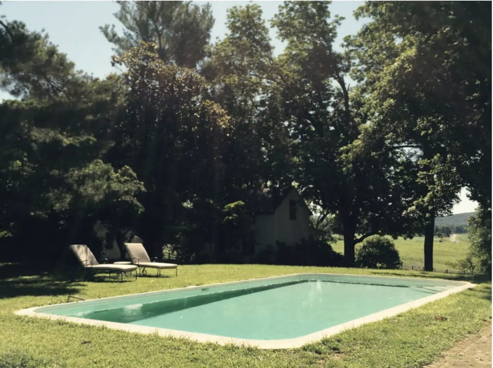 Salt water pool near main house (shared)