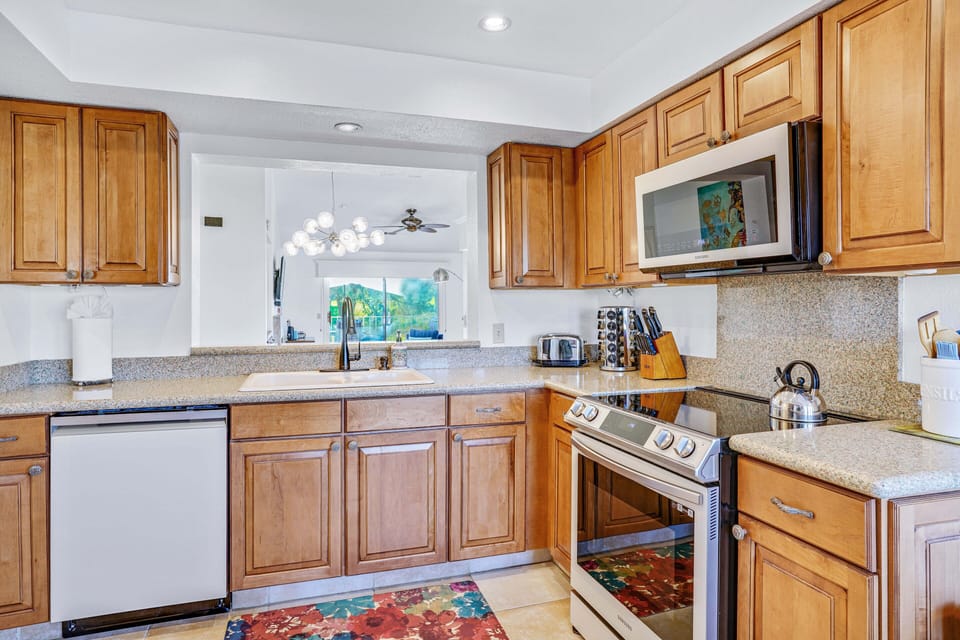 Updated kitchen with new appliances
