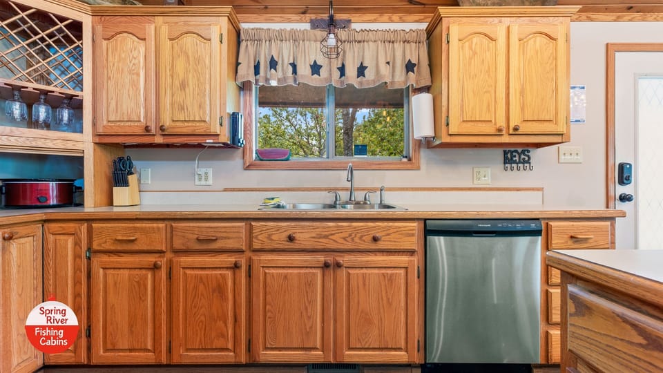 Fully stocked kitchen for your entertaining and dinner gatherings. 
