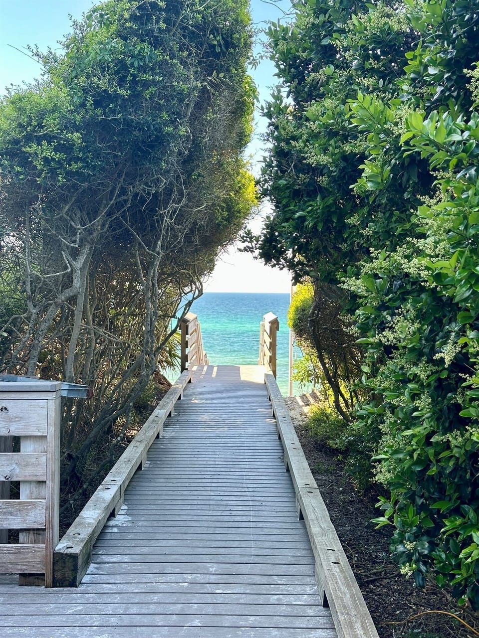 Take Big Blue Golf Cart to 3 Public Beach Access Points all under 3 miles away. Pictured here is the closest (Gulf Lakes .5 miles)