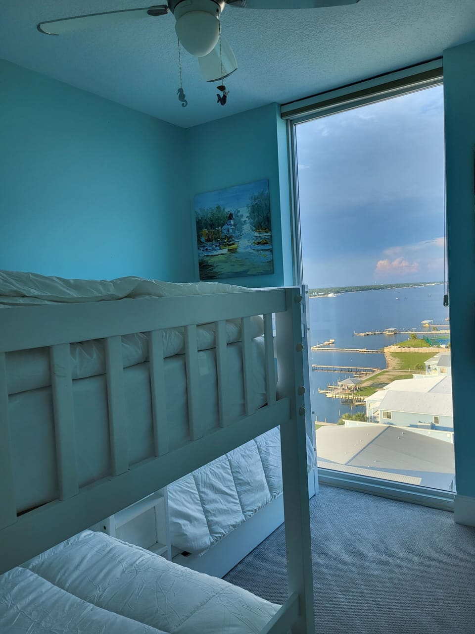 Third bedroom has a floor to ceiling view to the eastern horizon