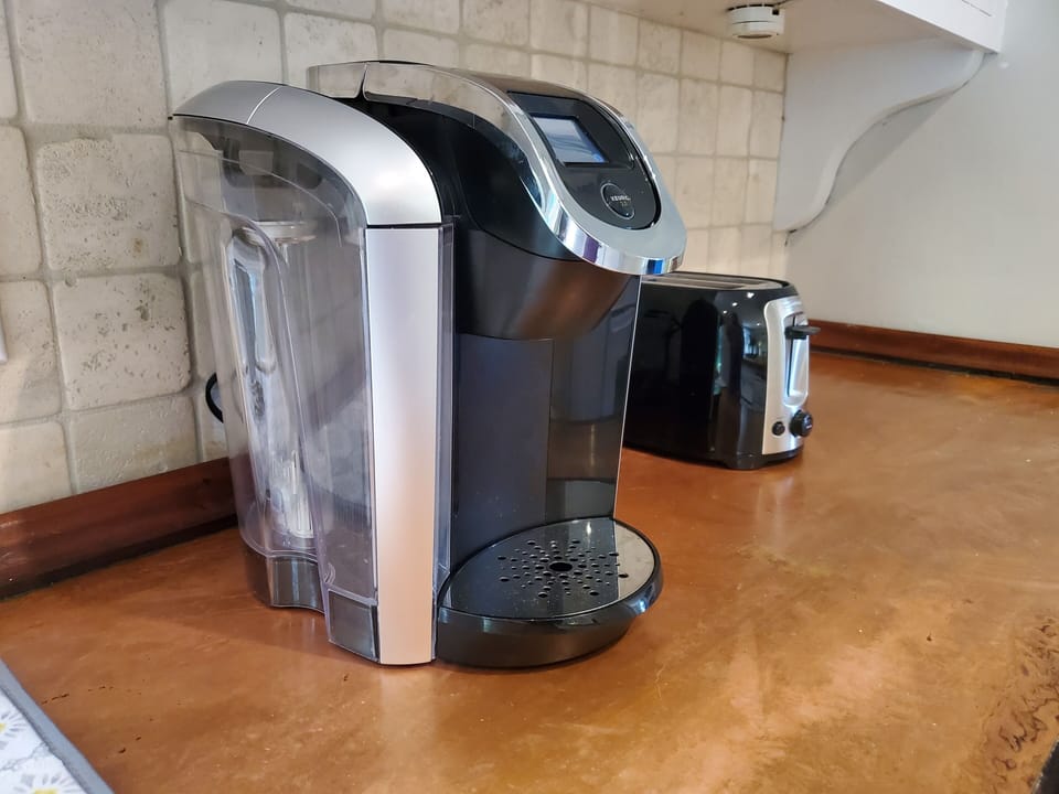 Keurig coffee maker and toaster