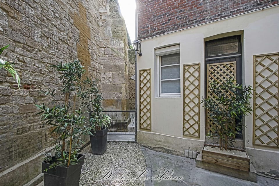 Duplex Le Pelican - Courtyard, Greniers à Sel, decorative detail