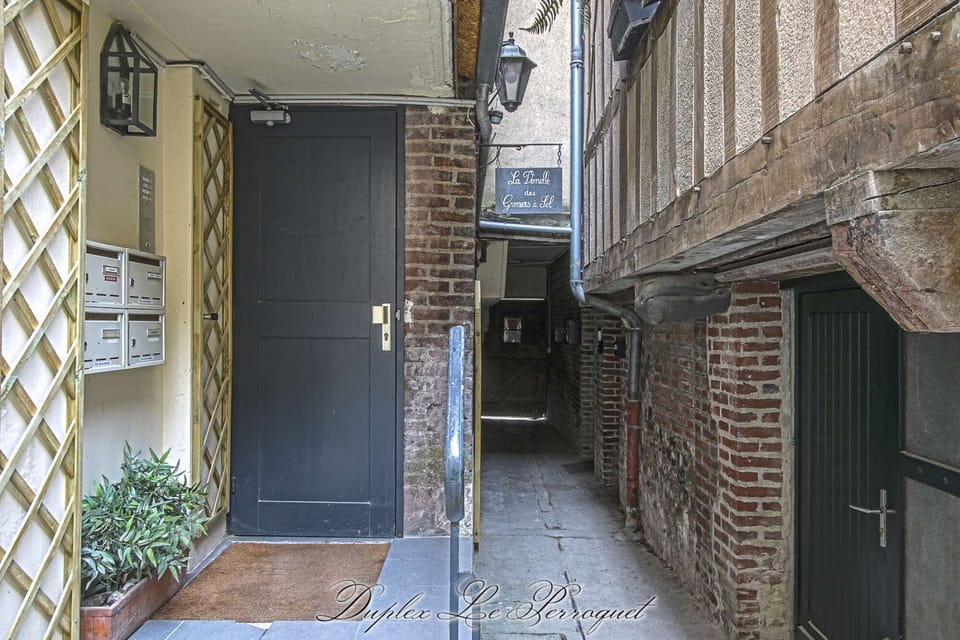 Duplex Le Perroquet - Building entrance, Decorative detail