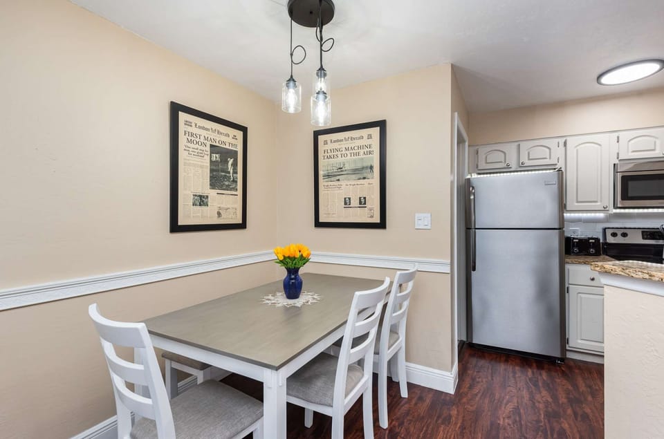 Dining area and kitchen