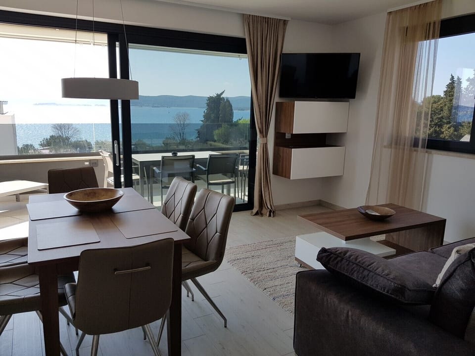 Kitchen with living room