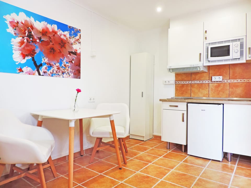 Penthouse, 1 Bedroom, Sea View (2 adults) | Private kitchen | Fridge, microwave, coffee/tea maker, cookware/dishes/utensils