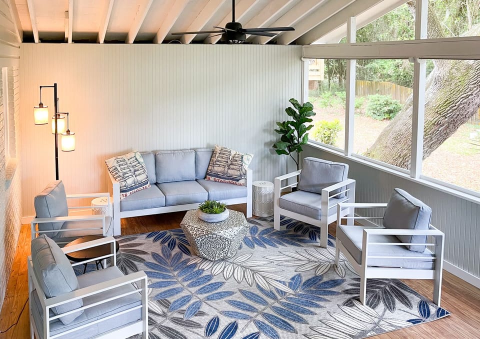 The reason for the name!  A beautiful porch with comfortable seating for all! 