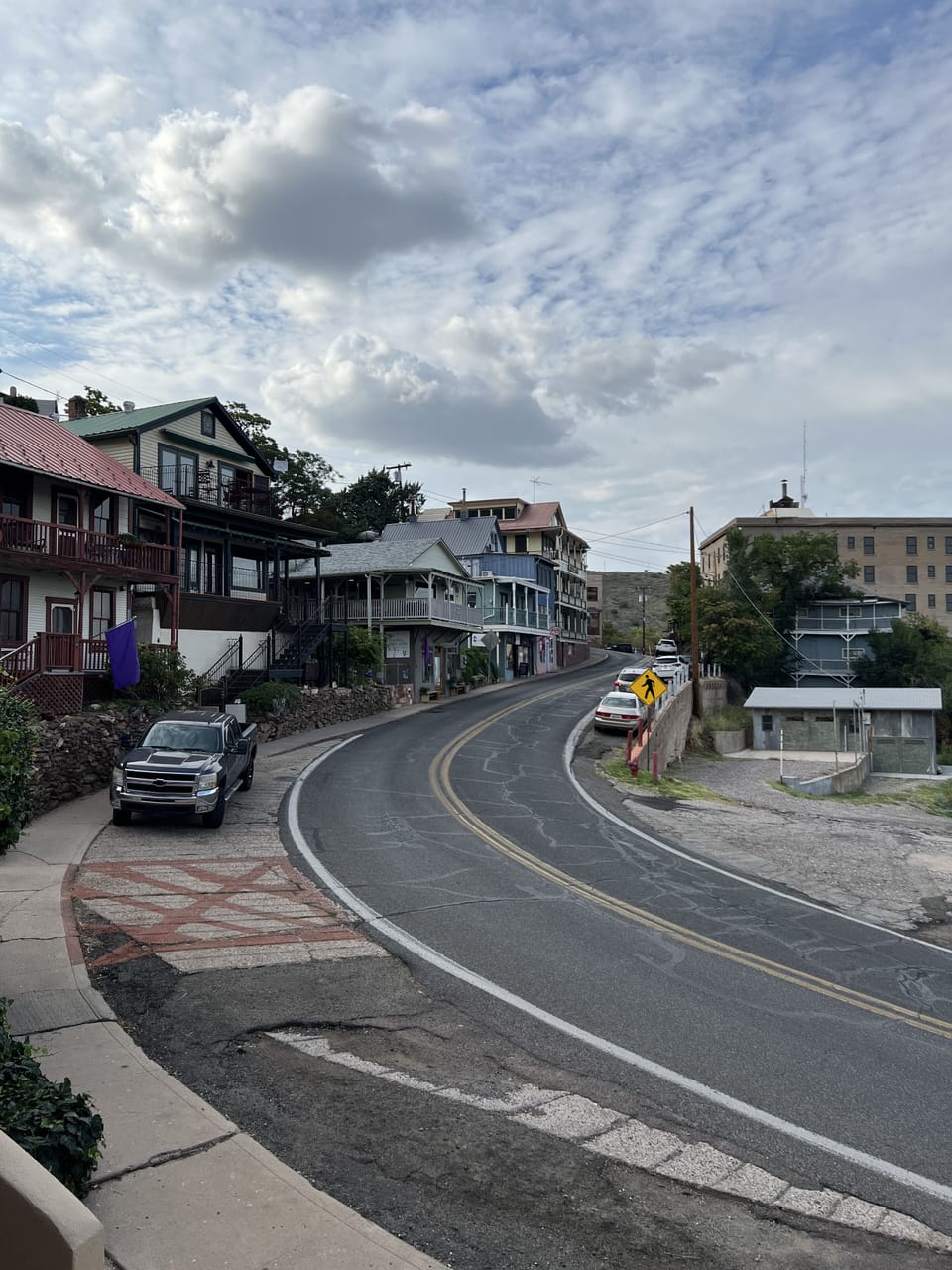 View of Jerome's iconic curved roads