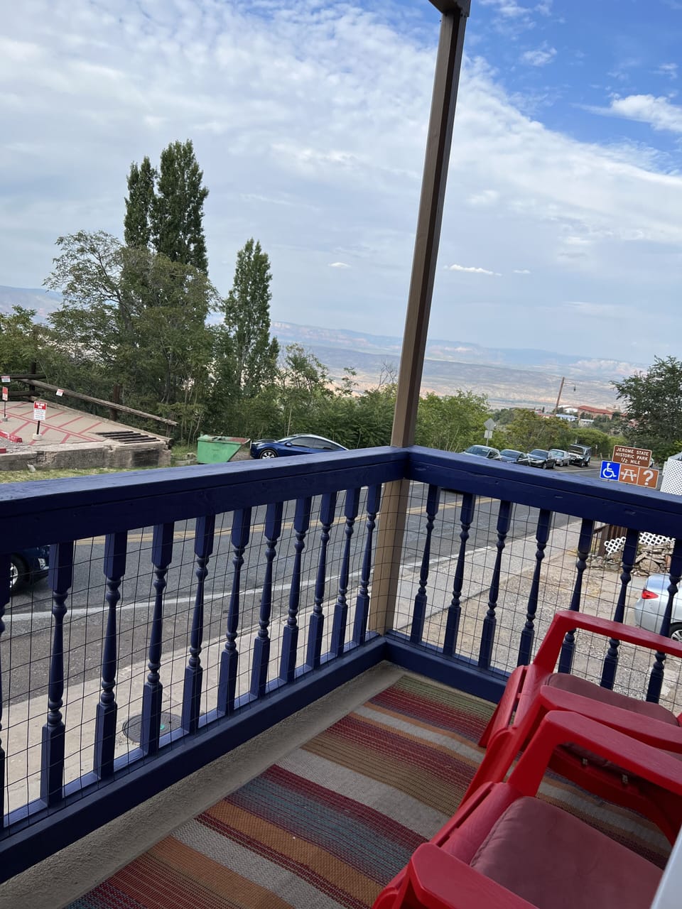 View from your deck looking North