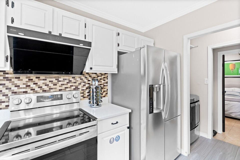 You’ll have access to high-end, stainless appliances during your stay
