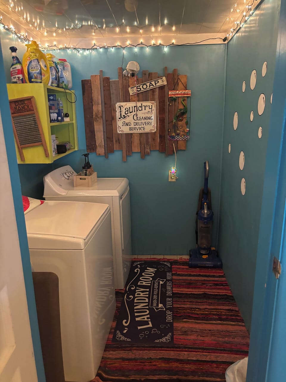 Laundry Room with plenty of detergent 