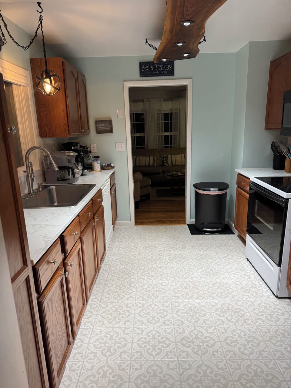 Galley style kitchen 