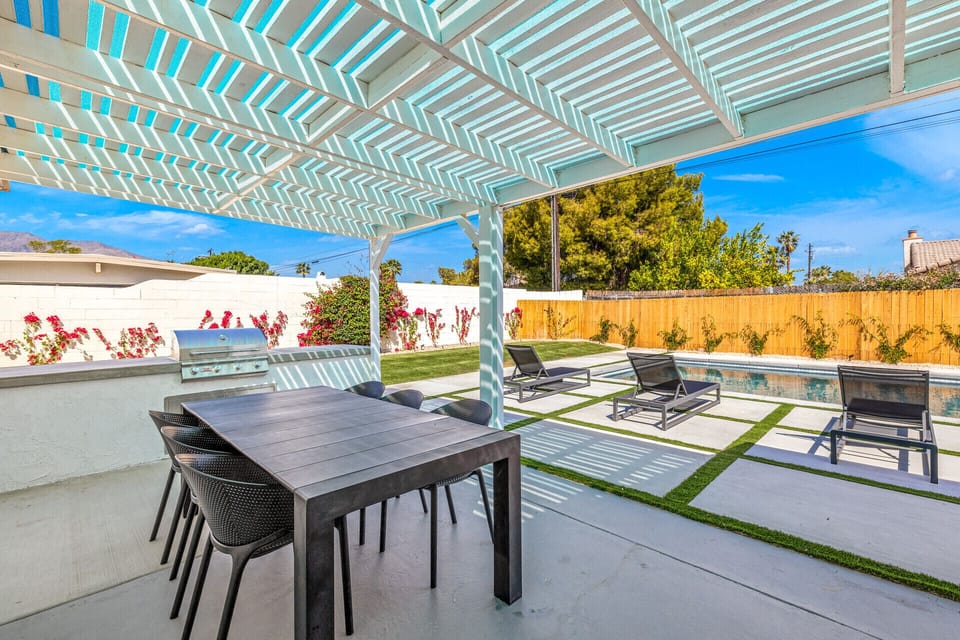 Outdoor dining area